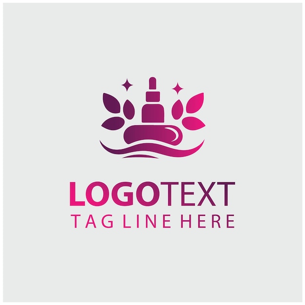 Ilustración vectorial de flores del logotipo