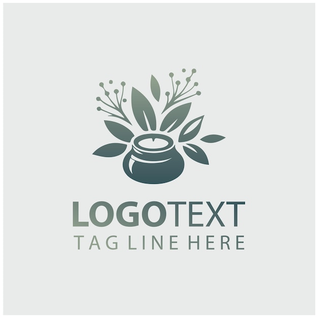 Ilustración vectorial de flores del logotipo