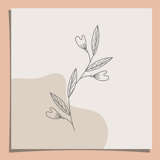 Vector ilustración vectorial de flores y plantas