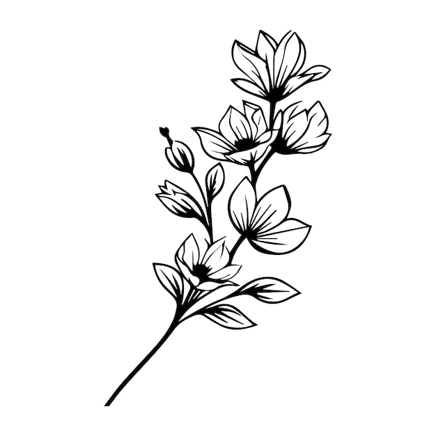 ilustración vectorial de flores
