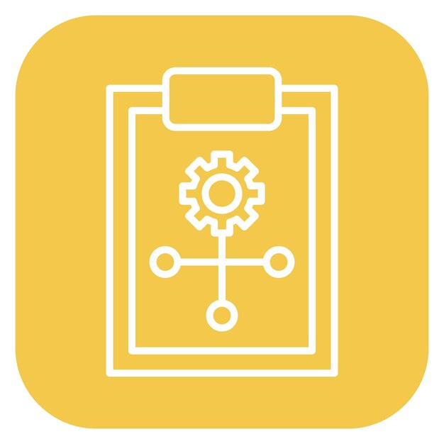 Ilustración vectorial del flujo de trabajo