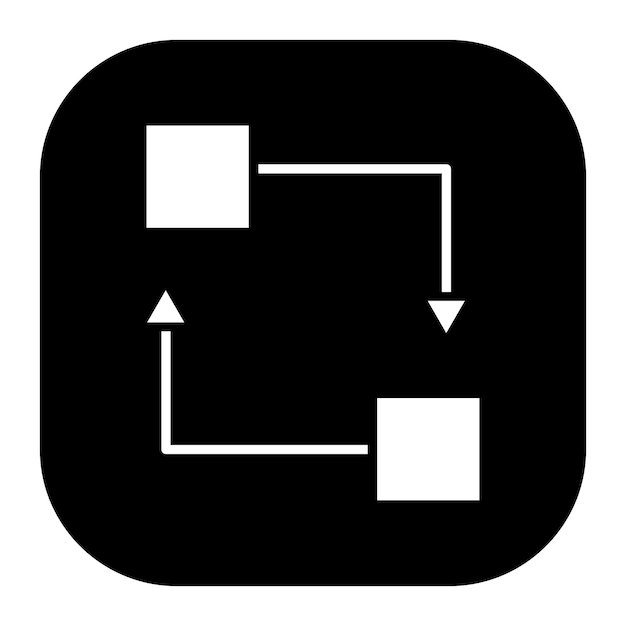 Ilustración vectorial del flujo de trabajo