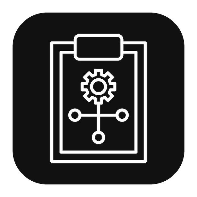 Ilustración vectorial del flujo de trabajo