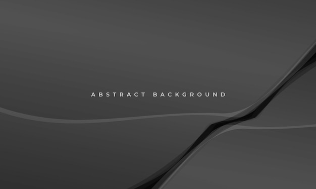 Ilustración vectorial de fondo abstracto de color gris ondulado d