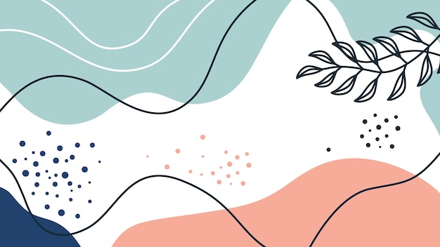Ilustración vectorial de fondo abstracto floral