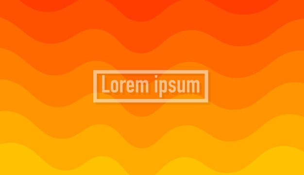 Ilustración vectorial de fondo abstracto naranja