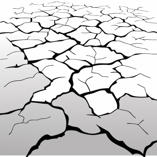 Ilustración vectorial de fondo agrietado gris 4