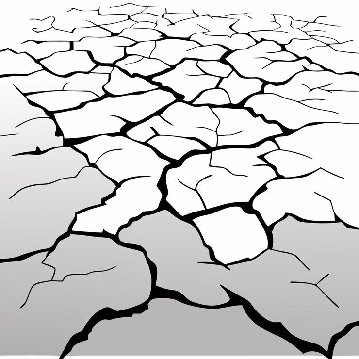 Vector ilustración vectorial de fondo agrietado gris 4