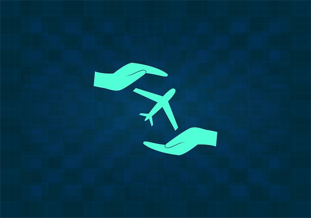 Ilustración vectorial en un fondo azul hermoso
