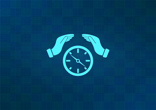 Ilustración vectorial en fondo azul