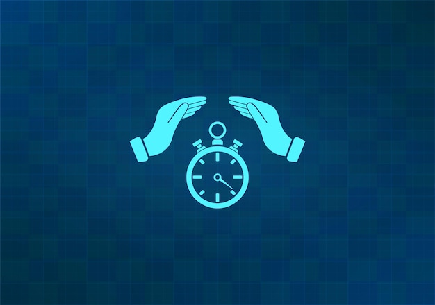 Ilustración vectorial en fondo azul
