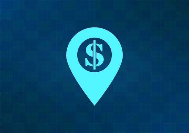 Ilustración vectorial en fondo azul