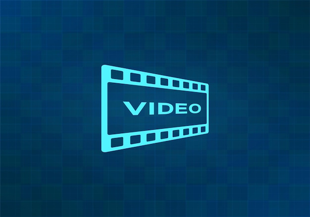 Ilustración vectorial en fondo azul