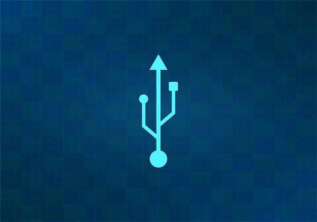 Ilustración vectorial en fondo azul