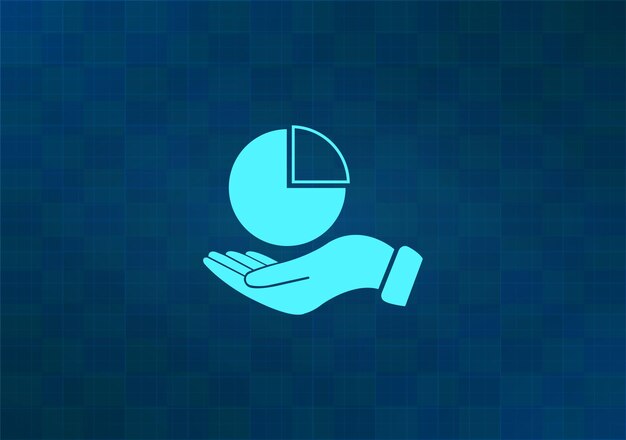Ilustración vectorial en fondo azul