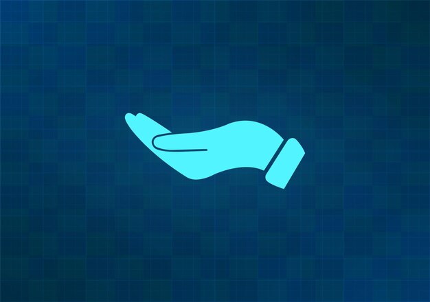 Ilustración vectorial en fondo azul