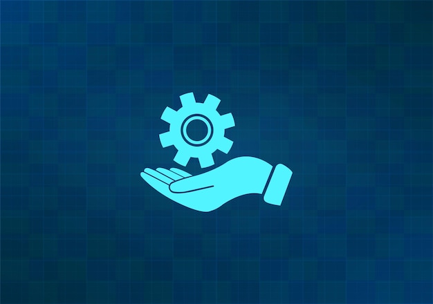 Ilustración vectorial en fondo azul