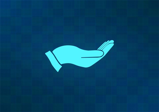 Ilustración vectorial en fondo azul