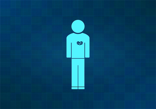 Ilustración vectorial en fondo azul