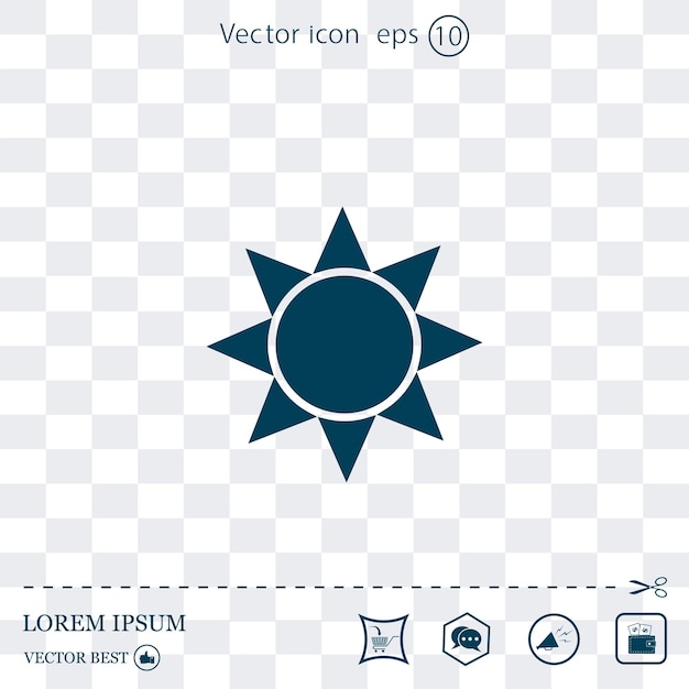 Ilustración vectorial en fondo azul