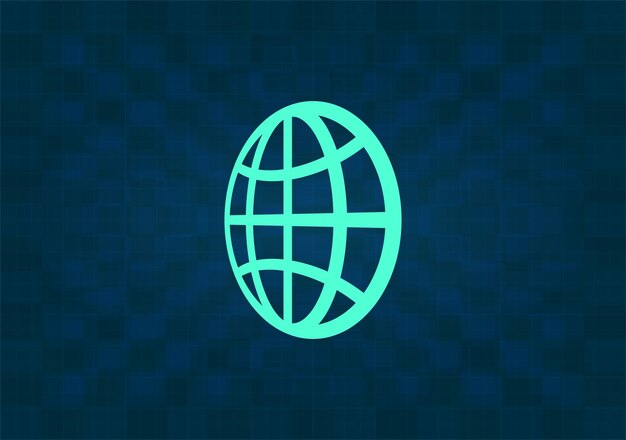 Ilustración vectorial en fondo azul