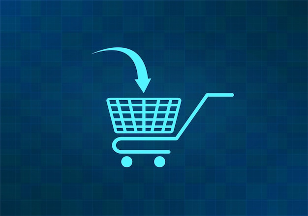 Ilustración vectorial en fondo azul