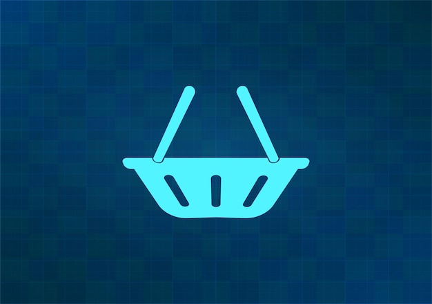 Ilustración vectorial en fondo azul