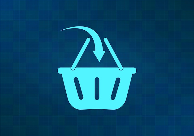 Ilustración vectorial en fondo azul