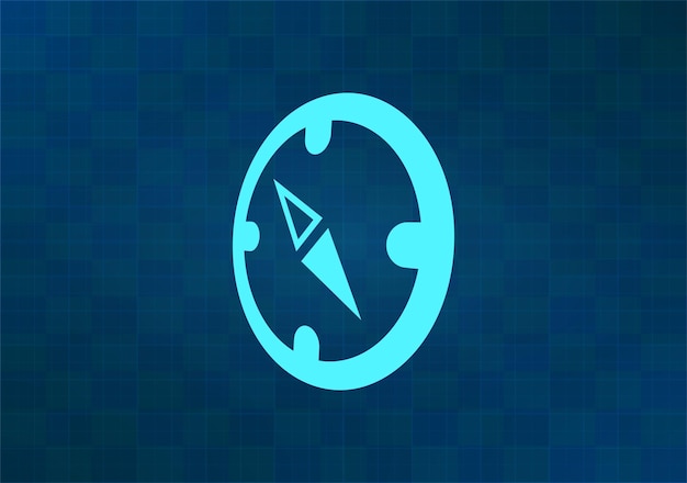 Ilustración vectorial en fondo azul