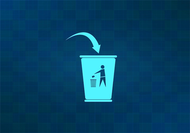 Ilustración vectorial en fondo azul