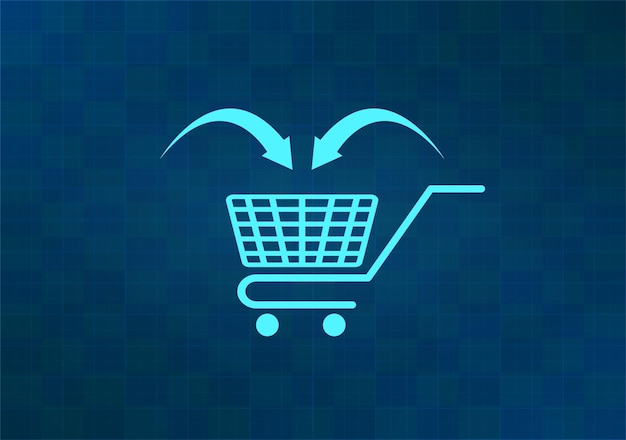 Ilustración vectorial en fondo azul