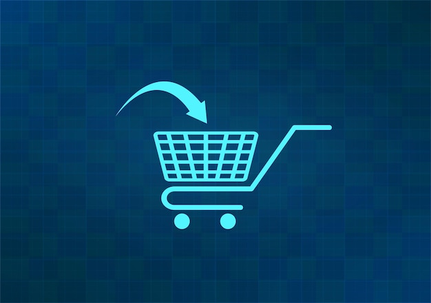 Ilustración vectorial en fondo azul