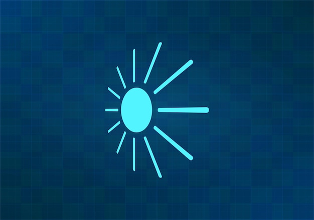 Ilustración vectorial en fondo azul