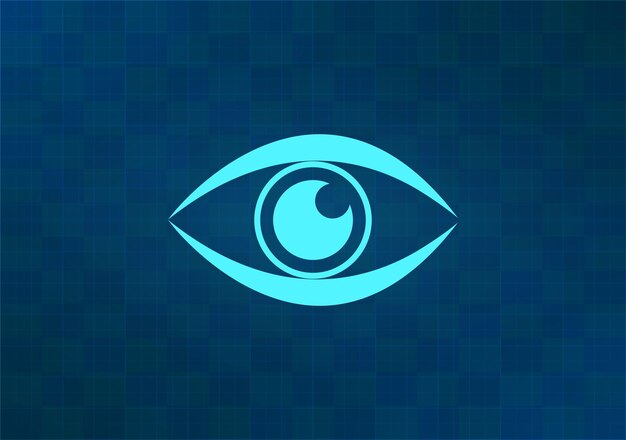 Ilustración vectorial en fondo azul