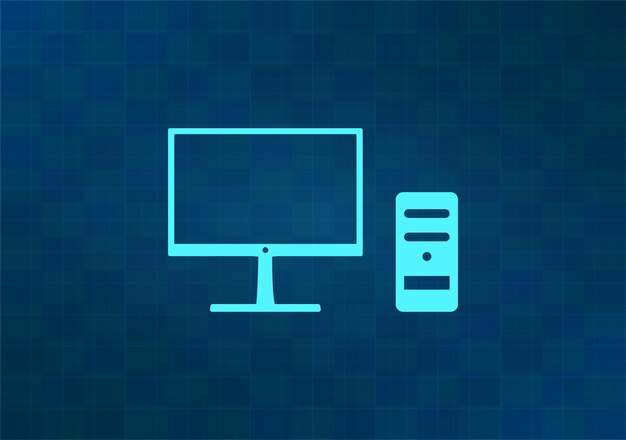 Ilustración vectorial en fondo azul