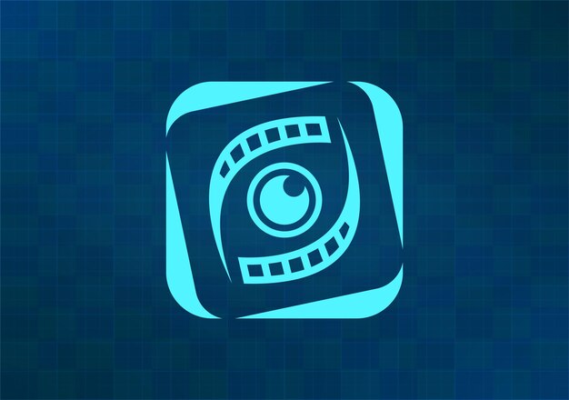 Ilustración vectorial en fondo azul