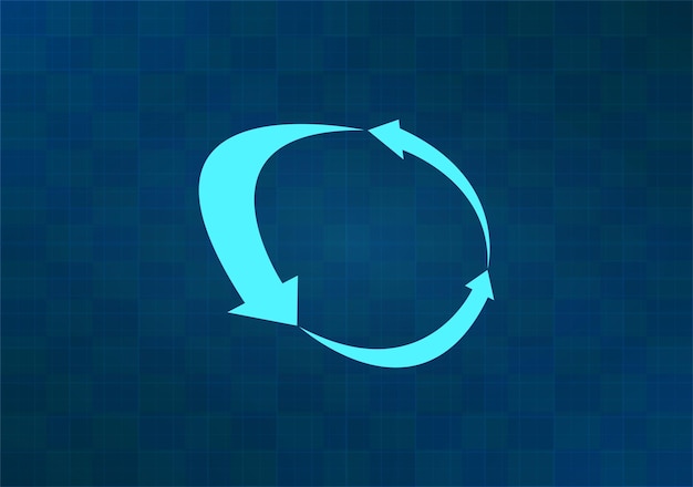 Ilustración vectorial en fondo azul