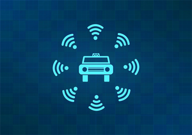 Ilustración vectorial en fondo azul