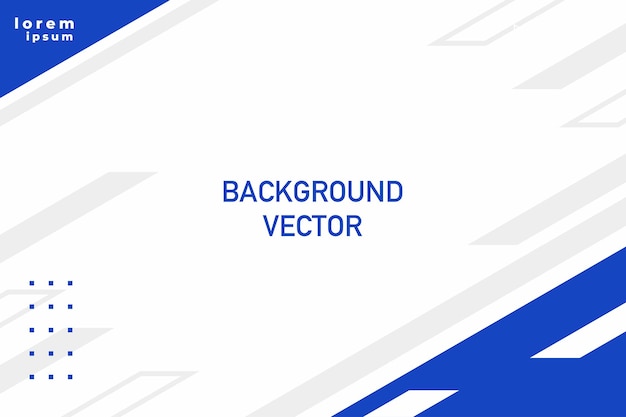 Ilustración vectorial de fondo blanco y azul efecto de iluminación gráfico para texto e infográfico de diseño de tablero de mensajes