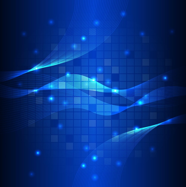 Ilustración vectorial de fondo de circuitos tecnológicos
