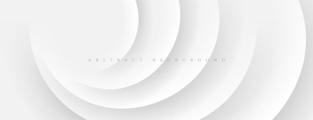 Ilustración vectorial de fondo de círculo blanco abstracto