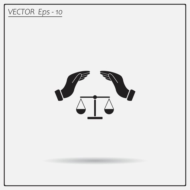 Ilustración vectorial en un fondo claro Eps 10