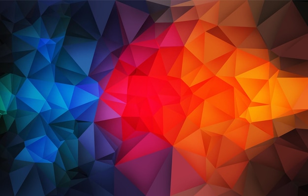 Ilustración vectorial de fondo de color abstracto geométrico poligonal