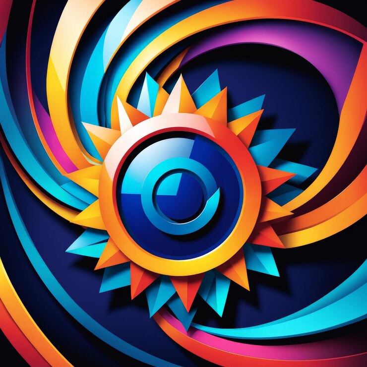 Vector ilustración vectorial de un fondo colorido