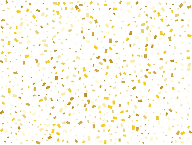 Vector la ilustración vectorial de fondo de confeti de los rectángulos dorados de navidad