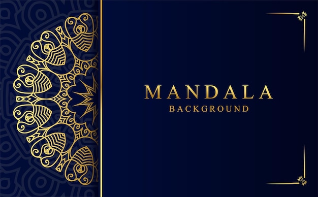 Ilustración vectorial de fondo del diseño del mandala islámico