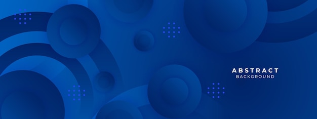 Ilustración vectorial de fondo elegante de color azul geométrico abstracto