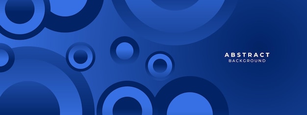 Ilustración vectorial de fondo elegante de color azul geométrico abstracto