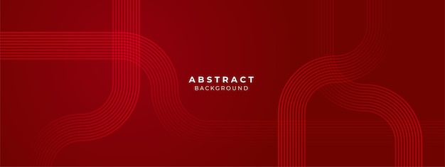 Ilustración vectorial de fondo elegante de color rojo geométrico abstracto