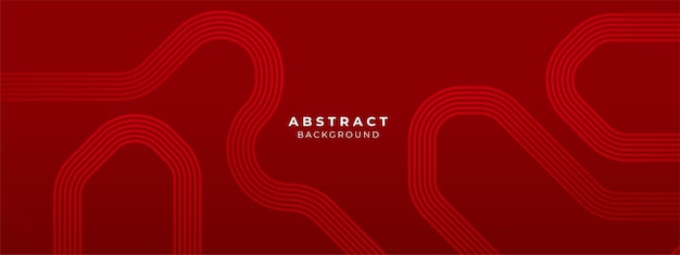 Ilustración vectorial de fondo elegante de color rojo geométrico abstracto